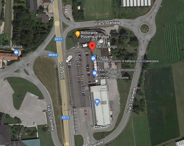 mappa Bar al Fungo a Gemona del Friuli